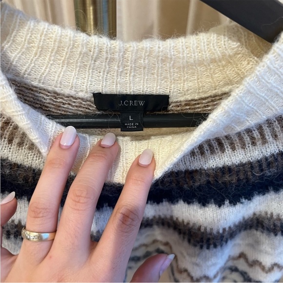 J Crew Fair Isle Puff Sleeve Sweater - Picture 3 of 7